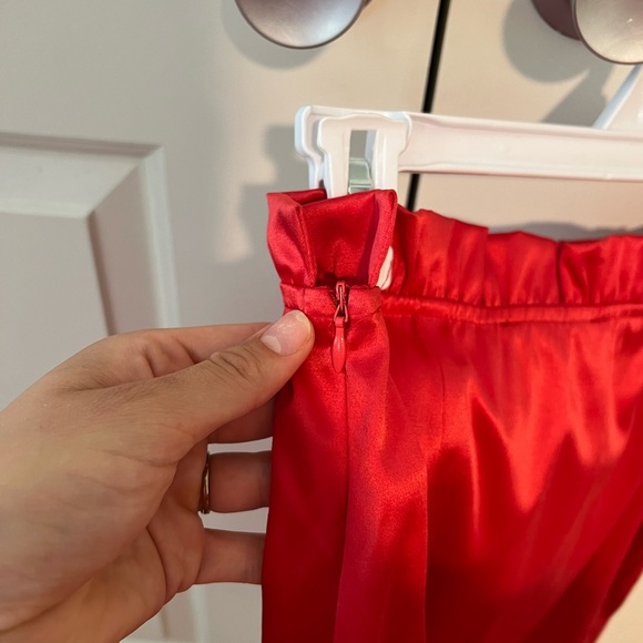 Red Ruffle Mini Skirt - Picture 10 of 10